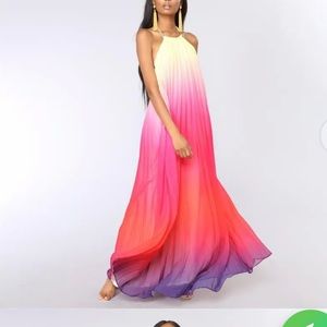 Ombré maxi dress